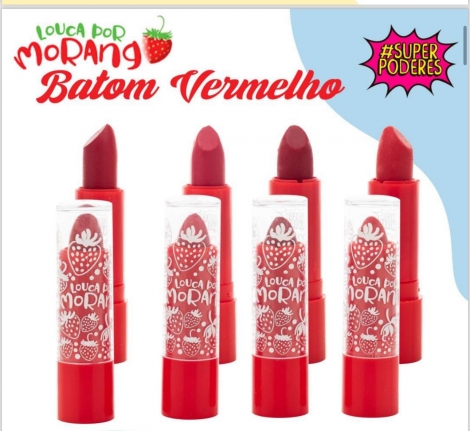 Batom Louca Por Morango C432 Sp Poderes #Sp710